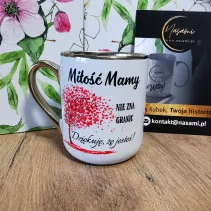 Edle Tasse „Mutterliebe kennt keine Grenzen. Danke, dass es dich gibt!“ – 330 ml / 400 ml
