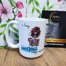 Kubek - a teraz Super Mama napije sie kawki 330ml lub 450ml