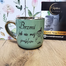 Elegancki Kubek "Brzmi jak nie mój problem" – 330 ml / 400 ml