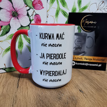 Kubek „Kurwa mać, nie można” – humorystyczny i personalizowany kubek ceramiczny