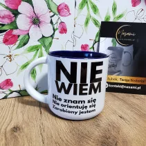 Kubek - NIE WIEM Nie znam się nie orientuję sie 330ml lub 450ml