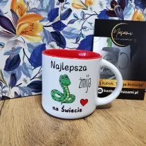Kubek "Najlepsza żmija na świecie" w kilku pojemnościach