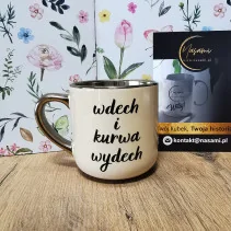 Tasse – „Inhale and Fucking Exhale/Good Fucking Morning“, elegant, 330 ml/400 ml