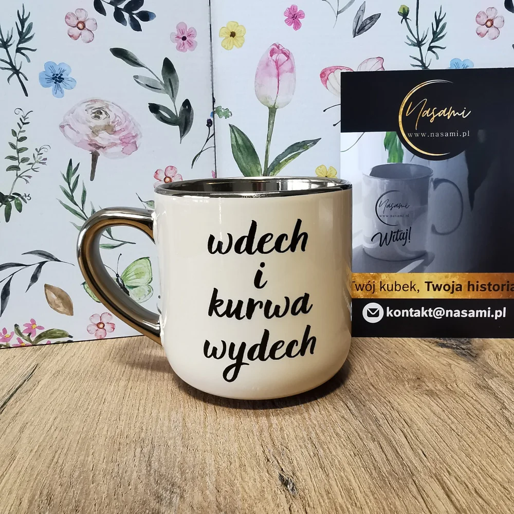 Tasse – „Inhale and Fucking Exhale/Good Fucking Morning“, elegant, 330 ml/400 ml