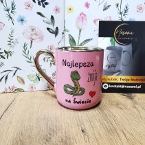 Elegancki kubek „Najlepsza żmija na świecie” 330 ml/400 ml