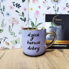 Tasse – „Inhale and Fucking Exhale/Good Fucking Morning“, elegant, 330 ml/400 ml