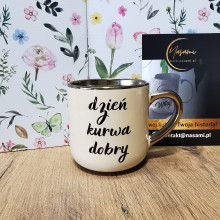 Tasse – „Inhale and Fucking Exhale/Good Fucking Morning“, elegant, 330 ml/400 ml