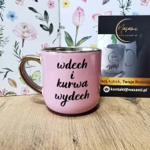 Tasse – „Inhale and Fucking Exhale/Good Fucking Morning“, elegant, 330 ml/400 ml