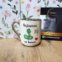 Elegancki kubek „Najlepsza żmija na świecie” 330 ml/400 ml