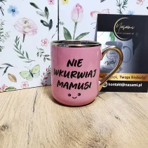 Elegancki Kubek "Nie wkurwiaj Mamusi" – 330 ml / 400 ml