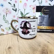 Kubek - Wiedźmy też potrzebują kawy imię Elegancki 330ml/400ml