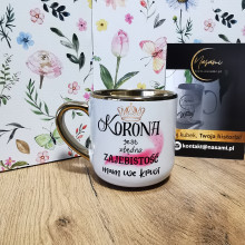 Kubek - Korona jest zbędna zajebistość mam we krwi elegancki 330ml/400ml