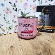 Kubek - Korona jest zbędna zajebistość mam we krwi elegancki 330ml/400ml