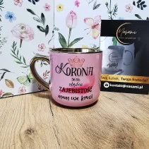 Kubek - Korona jest zbędna zajebistość mam we krwi elegancki 330ml/400ml