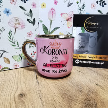 Kubek - Korona jest zbędna zajebistość mam we krwi elegancki 330ml/400ml