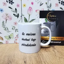 Kubek "Mi chuj jebany ciśnienie podniósł/ ile można słuchać tego pierdolenia" 400ml