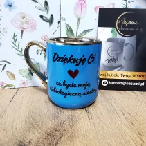 Elegancki Kubek "Dziękuje ci za bycie moją niebiologiczną siostrą" – 330 ml / 400 ml