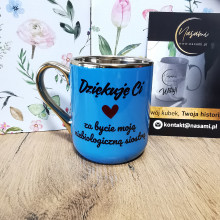 Elegancki Kubek "Dziękuje ci za bycie moją niebiologiczną siostrą" – 330 ml / 400 ml