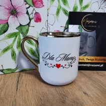 Elegancki Kubek "Dla Mamy - Chwila dla Ciebie bo zasługujesz"