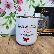 Elegancki Kubek "Dla Mamy - Chwila dla Ciebie bo zasługujesz"