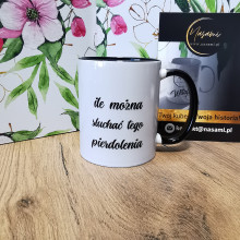 Breite Tasse "Mein verdammter Blutdruck ist gestiegen / Wie lange kann ich mir diesen Schwachsinn noch anhören" 400ml
