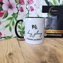 Kubek "Mi chuj jebany ciśnienie podniósł/ ile można słuchać tego pierdolenia" 400ml