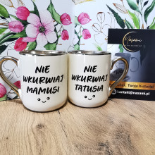 Elegancki Kubek "Nie wkurwiaj Tatusia"