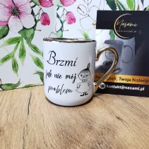 Elegancki Kubek "Brzmi jak nie mój problem" – 330 ml / 400 ml