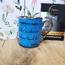 Elegancki Kubek "Kochany mężu, będe Cię wkurwiać do końca Twoich dni."+ imię