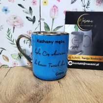 Elegancki Kubek "Kochany mężu, będe Cię wkurwiać do końca Twoich dni."+ imię