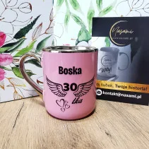 Elegancki Kubek "Boska 30 tka" Prezent na urodziny podaj liczbę
