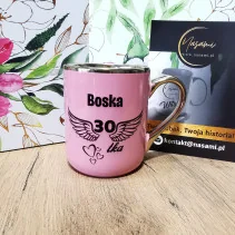 Elegancki Kubek "Boska 30 tka" Prezent na urodziny podaj liczbę