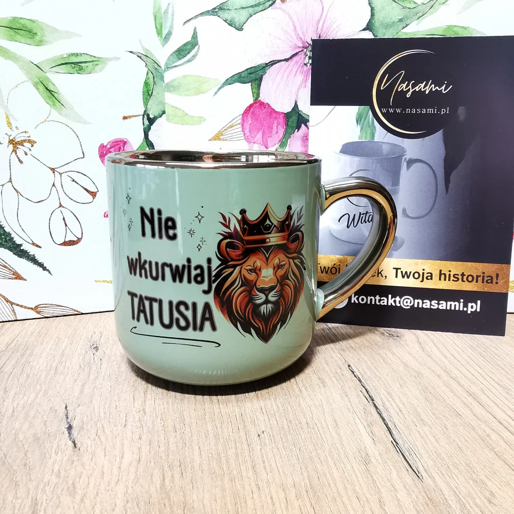 Edle Tasse "Don't Piss Dad Off" + LÖWE