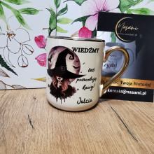 Kubek - Wiedźmy też potrzebują kawy imię Elegancki 330ml/400ml