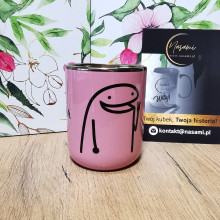 Kubek - "No kurwa HIT/Pojebie mnie zaraz" elegancki 330ml/400ml | Prezent z złotymi zdobieniami