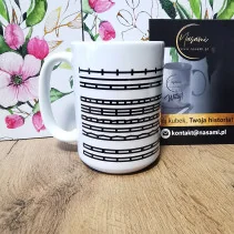 Tasse - No fucking hit (Muster, Streifen)