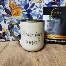 Elegancki Kubek "Znasz bajkę o wężu? / SSSSSSSSS... ...pierdalaj"