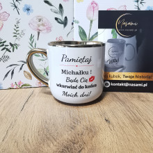 Edle Tasse "Denk dran, ich werde dich bis ans Ende meiner Tage nerven!" + Name