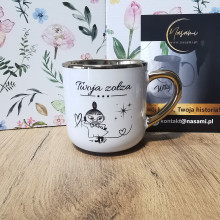 Edle Tasse "Denk dran, ich werde dich bis ans Ende meiner Tage nerven!" + Name