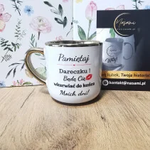 Edle Tasse "Denk dran, ich werde dich bis ans Ende meiner Tage nerven!" + Name