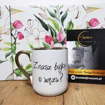 Elegancki Kubek "Znasz bajkę o wężu? / SSSSSSSSS... ...pierdalaj"
