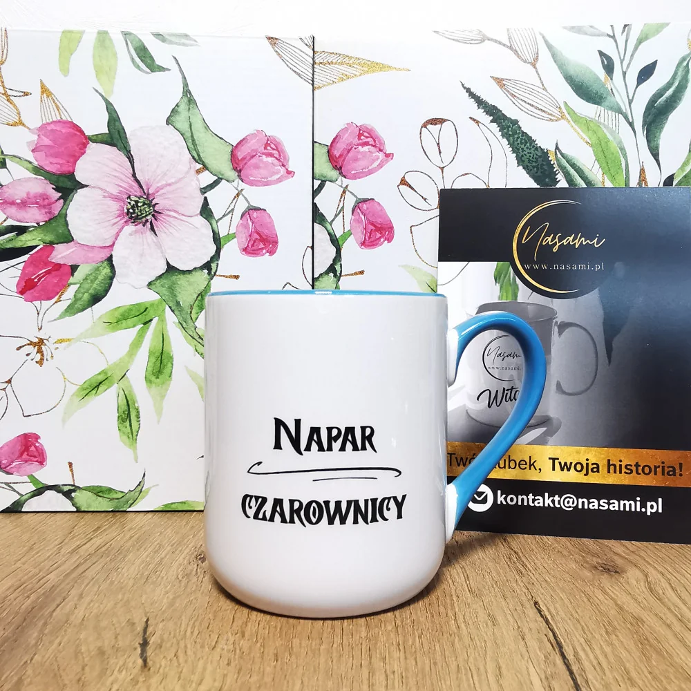 Tasse mit der Aufschrift "Witch's Brew - Hexen brauchen auch Kaffee + Name" perfektes Geschenk