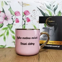 Elegancki kubek „Kurwa mać...