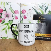 Eine Tasse mit der...