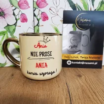 Elegancki kubek „Ania nie...