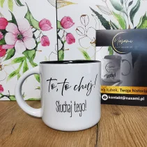 Eine Tasse mit der...