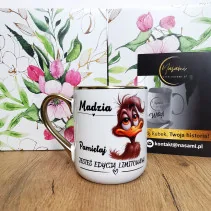 Edle Tasse "Denk dran, du...