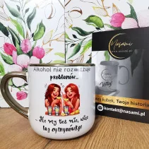 Elegante Tasse „Alkohol...