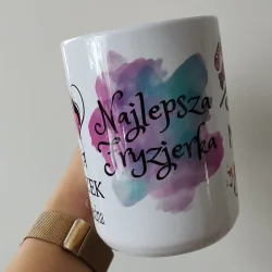 Kubek - "Najlepsza Fryzjerka / Królowa nożyczek" + imię