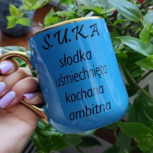 Kubek - "S.U.K.A. suka" elegancki 330/400ml